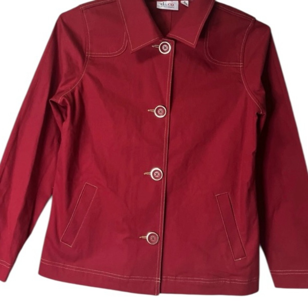 Demin & Co ~ Women’s ~ Jacket ~ Small ~Red ~ Denim